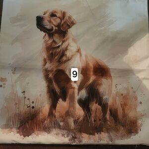 Golden Retriever Dog Throw Pillow